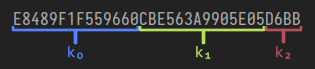 NT hash split into keys